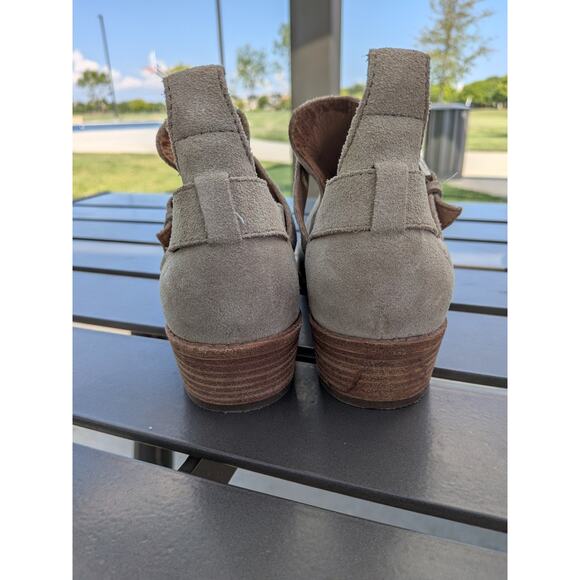 Frye Mia Suede Cut Out Boots Women’s Size 9 Taupe Tan - Picture 5 of 9